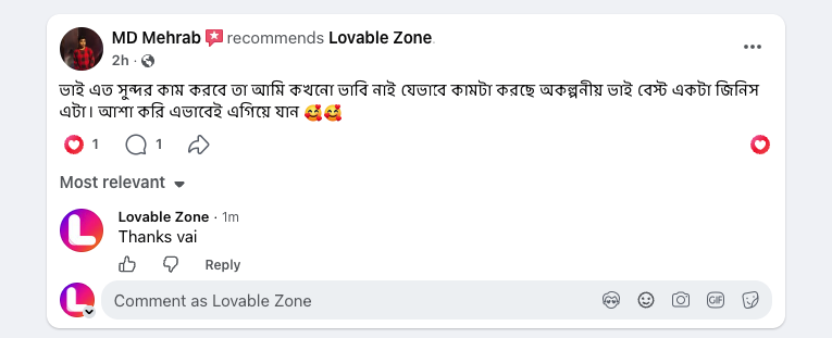 Facebook Review from MD Mehrab
